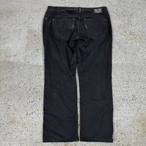 Robin's Jean Denim Men's Size 36x28 Marlon Straight Leg Black Denim Jeans